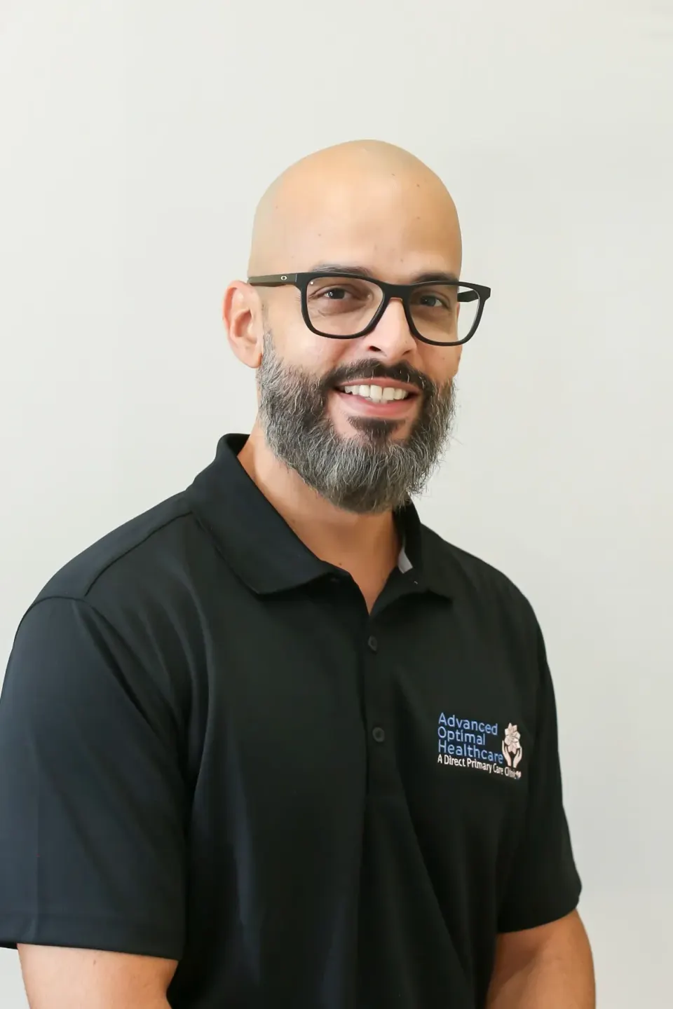Jorge Ortiz, Operations Manager at Advanced Optimal Healthcare, at the front office in Lutz, FL