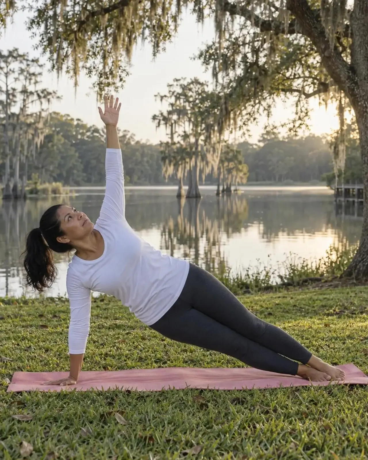 Confident adult in athletic wear after a peptide therapy consultation at Advanced Optimal Healthcare in Lutz, FL