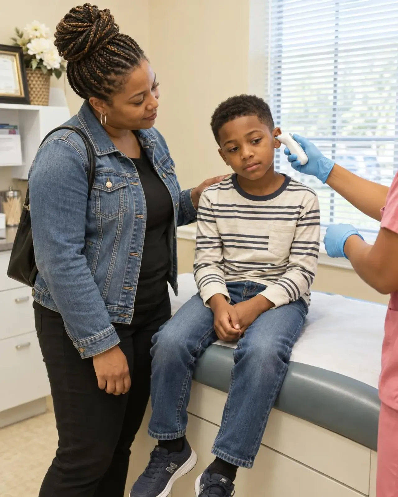 Adult in Lutz, FL deciding between a sick visit and emergency care with guidance from a provider
